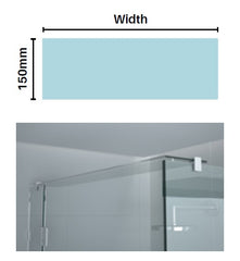 GLASS BRACE PANELS, can be used for glass header bars or shelving