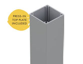 65x65mm heavy duty post 2400mm H 3mm wall thickness, heavy duty, with top cap