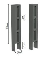 Colorbond Fence Screen topper SIDE FRAMES (Pair of 2) Colorbond Slat Extension, - Image 1
