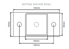 65x65mm Steel Post 2700MM H 2.5mm wall thickness, choice of colours.