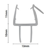 9mm PVC under door water seal
