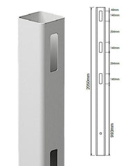 127MM X 127MM 2 way post - 3 Rail Hampton Fencing Post, 7 Year Warranty