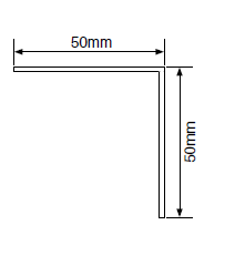 ALUMINIUM JOIST Bracket - 50x50x3mm Angle Bracket - 4 pack