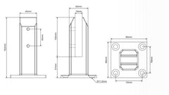 10 x Pool Fence Spigot, SS2205, Highest Quality, Australian Stock, Choose finish