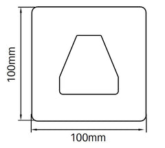 Aluminium 135 Degrees dress ring, for pool fence post.