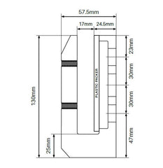 Side mount Madrid Vertical spigot FRICTION FIT - WALL MOUNT CLAMP