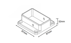 Wall/post brackets 3 PACK for Slat top PVC fencing - Image 2