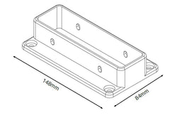 Wall/post brackets for 3 Rail Hampton Fencing