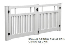 BRIDGEHAMPTON PVC 1500mm W x 1200mm H GATE, 7 Year Warranty