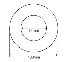 MOD50 dress ring 100mm Diameter outer Stainless Steel 316 Polished - Image 2