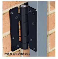 Kwik Fit and Aluminium hinge pair ADJUSTABLE TENSION