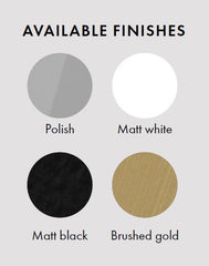 Pillar Hand Towel Rail ROUND PROFILE Chrome, Brushed Gold, Black, White, Satin