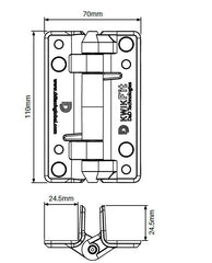 Kwik Fit and hinge pair NO TENSION, not pool fence compliant