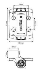 TruClose gate hinge pair Heavy duty 1 ALIGNMENT LEG