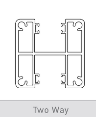 2 WAY SEMI FRAMELESS GLAZING POSTS - 1800mm In Ground Glazing Post - Image 1