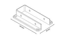 Wall/post brackets 3 PACK for Slat top PVC fencing - Image 3