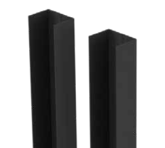 45x25.4mm U channels - pack of 2 - 1200mm long for Perf Panels - Image 1