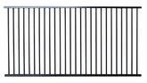 Aluminium tubular pool fence flat top, certified, CHOICE OF SIZES and gates