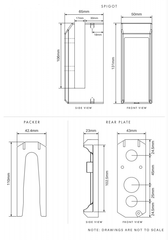Side mount pool fence spigot frameless glass spigots stainless steel face mount
