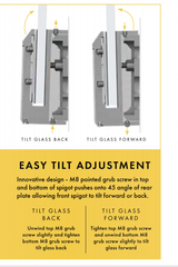 Side mount pool fence spigot frameless glass spigots stainless steel face mount