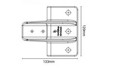 D&D White Gate Stop - White polymer finish, PVC gate stop - Image 2