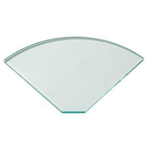 10mm Toughened Glass Corner Shelf RADIUS SHELVES
