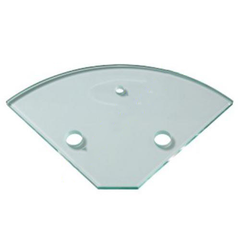 10mm Toughened Glass Corner Shelf RADIUS SHELVES