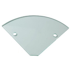 10mm Toughened Glass Corner Shelf RADIUS SHELVES