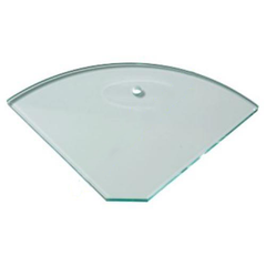 10mm Toughened Glass Corner Shelf RADIUS SHELVES