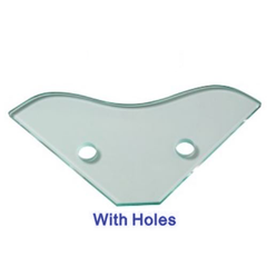 10mm Toughened Glass Corner Shelf CRESCENT SHELVES