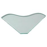 10mm Toughened Glass Corner Shelf CRESCENT SHELVES