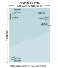 Master Range Glass Pool Fence Latch 180 Degrees - White Pool Fence Patch