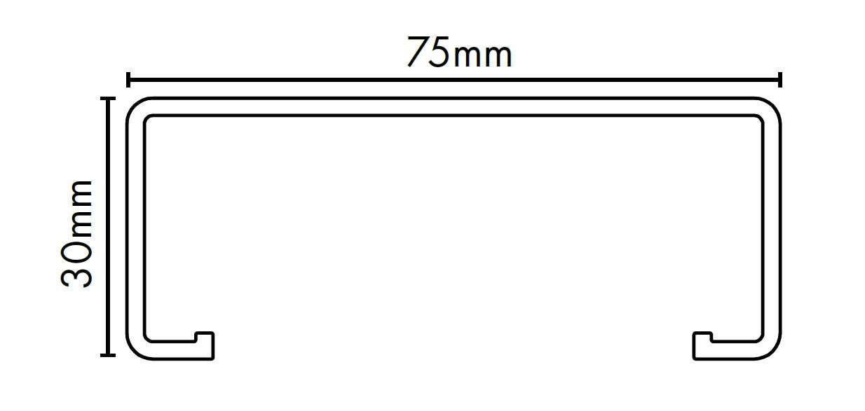 5800mm - Aluminium Rectangular Handrail with Channel Insert - Image 5