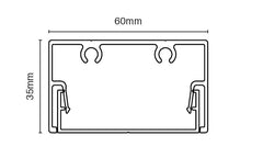 Non-machined frame 60mm x 35mm 5800MM LONG