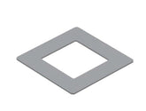 Aluminium 115mm x 115mm dress ring for 65mm posts