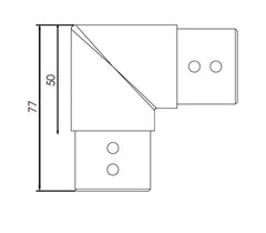 SUMMIT 38mm DIA 90 Degrees JOINER 316 STAINLESS STEEL