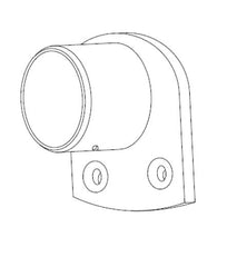 38mm DIA EXTENDED FLANGE SUMMIT WALL PLATE 316 STAINLESS STEEL