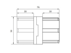 SOLO 50x10mm, VERTICAL JOINER