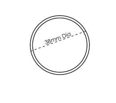 38MM DIA EURO OFFSET CHS ROUND HANDRAIL STAINLESS STEEL