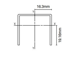 U Channel - Extrusion - 6000MM LONG 30mm x 33mm