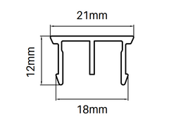 Aluminium Post infill for semi frameless pool fence posts
