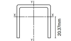 Heavy duty U channel top/bottom frame 5000MM LONG
