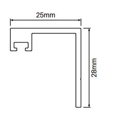 Aluminium Gate stop 4200MM LONG