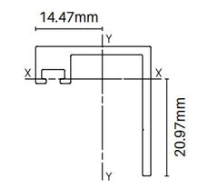 Aluminium Gate stop 4200MM LONG