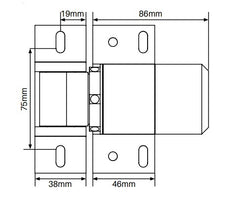 Sureclose - Readyfit hinge HYDRAULIC HINGE CLOSER 2 ALIGNMENT LEGS D&D Code: 74108313