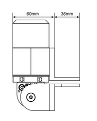 Sureclose - Readyfit hinge HYDRAULIC HINGE CLOSER 2 ALIGNMENT LEGS D&D Code: 74108313