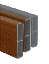Alumawood Timber Look, Aluminium slat, 65mm x 16.5mm slat with centre web 5800MM LONG - Image 1