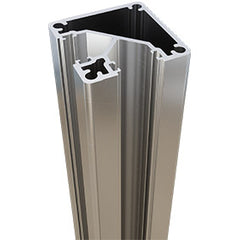 90 Degrees corner post - Aluminium semi frameless pool fencing / balustrade post