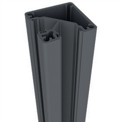 90 Degrees corner post - Aluminium semi frameless pool fencing / balustrade post