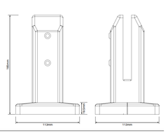 Pool fence spigot, doesn't require earthing. Core drill or base plated fixing type - Image 2